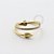 TN601 Segmento Cobras Cravejado Titânio PVD Gold - Imagem 1