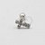 MBA76 Microbell Cruz Cravejada Zirconia  Banho Rodio - Imagem 1