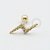 OR79 Microbell Raio Cravejado 9 CZ Ouro 18k - Imagem 1