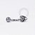 TN1217 Navel Coração Liso Titânio ASTM F-136 - Imagem 1