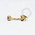 TN1218 Navel Coração Liso Titânio PVD Gold - Imagem 1