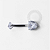 TN1219 Navel Coração Zircônia Cristal Titânio ASTM F-136 - Imagem 1