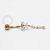 TN1224 Navel Borboleta Com Pingente Titânio PVD Gold - Imagem 1