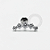PB129 Labret Cluster Cravejado Aço 316L - Imagem 1