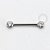 PB91 Nipple Piercing Push Pin Zircônia Aço 316L - Imagem 1