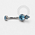 TN242 Navel Piercing Flat Stone 3 CZ Titânio - Imagem 4