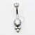TN242 Navel Piercing Flat Stone 3 CZ Titânio - Imagem 2