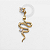 TN1295 Topo Ponto De Luz Com Pingente De Cobra Titânio PVD Gold - Imagem 1