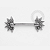 TN1318 Nipple Spikes e Esferas Push Pin Unilateral Titânio ASTM F136 - Imagem 1