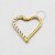 PVD53 Coração Daith Cravejado Aço PVD Gold - Imagem 1