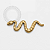 TN1342 Topo Cobra Modelo 2 Titânio PVD Gold (OUTLET) - Imagem 1