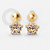 OR55 Brinco Micro Flor Tarraxa Baby Ouro 18K - Imagem 2