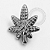 TN1426 Topo Folha Cannabis M Titânio ASTM F-136 - Imagem 1