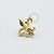 OR22 Topo Flor De Lis Ouro 18k (0,19g) - Imagem 1