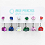 KIT17 Navel Piercing Titânio ASTM F-136 - Imagem 1
