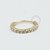 OR02 Argola Torção Cravejada CZ Ouro 18K ( 0,375g) - Imagem 1