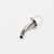 TN1463 Haste Curva 1.6mm Push Pin Titânio ASTM -136 - Imagem 1