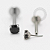 TN1462 Labret Push Pin Zircônia Black Titânio ASTM F-136 - Imagem 1