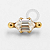 TN1472 Topo Lux Cristal Titânio PVD Gold - Imagem 1