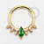 TN1473 Segmento Esmeralda Real Titânio PVD Gold - Imagem 1