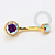 TN1500 Navel Zirconia Flat Titânio PVD Gold - Imagem 2