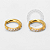 TN1615 Par de Brincos Argola Lux 8mm Titânio PVD Gold - Imagem 1