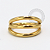 TN1499 Segmento Liso 3 Camadas Titânio PVD Gold - Imagem 1