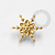 TN1642 Topo Floco de Neve Mini Titanio PVD Gold - Imagem 1