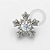 TN1643 Topo Floco de Neve Zirconia Titanio ASTM F136 - Imagem 1
