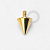 TN1671 Topo Spike Titânio PVD Gold - Imagem 1