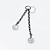 TN1705 Pingente Gota Dupla Titânio ASTM F-136 - Imagem 1