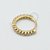 OR15 Argola Clicker Cravejada 8mm CZ Ouro 18k - Imagem 1
