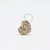 OR98 Microbell Coração Cravejado Grande Ouro 18K - Imagem 1