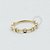 OR27 Argola Torção 6 Pedras CZ Ouro 18k - Imagem 1