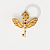 TN1779 Topo Chave Portal Harry Potter Titânio PVD Gold - Imagem 1