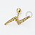 OR99 Microbell Raio 9 Pedras Ouro 18K - Imagem 1