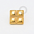TN1841 Topo Tetris Quadrado Titânio PVD Gold - Imagem 1