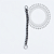 TN2110 Corrente  Groumet Elo 1.2mm Titânio ASTM F136 - Imagem 2