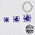 TT12 Topo CZ Violeta ProngSet Push Pin Titânio Mill® - Imagem 2