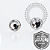 TT15 Topo Pedra Cristal Flat Back Push Pin Titânio Mill® - Imagem 3