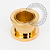 TN2113 Alargador 10mm Rosca Externa Titanio PVD Gold - Imagem 1