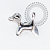 TN2122 Topo Dog Schnauzer Titânio ASTM F136 - Imagem 1