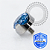 TT39 Topo CZ Azul Safira Prong Flat Rosca Interna Titânio Mill ® - Imagem 2