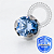 TT39 Topo CZ Azul Safira Prong Flat Rosca Interna Titânio Mill ® - Imagem 1