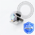 TT40 Topo CZ Boreal Prong Flat Rosca Interna Titânio Mill ® - Imagem 2