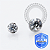 TT42 Topo Zirconia Cristal Prong Flat Rosca Interna Titânio Mill ® - Imagem 3