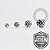 TT42 Topo Zirconia Cristal Prong Flat Rosca Interna Titânio Mill ® - Imagem 2
