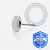 TT44 Topo Disco Chapa Flat Push Pin Titânio Mill® - Imagem 2