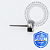 TT45 Topo CZ Navete Push Pin Titânio Mill® - Imagem 2
