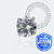TT46 Topo Zirconia Cristal Prong Set Rosca  Titânio Mill ® - Imagem 1